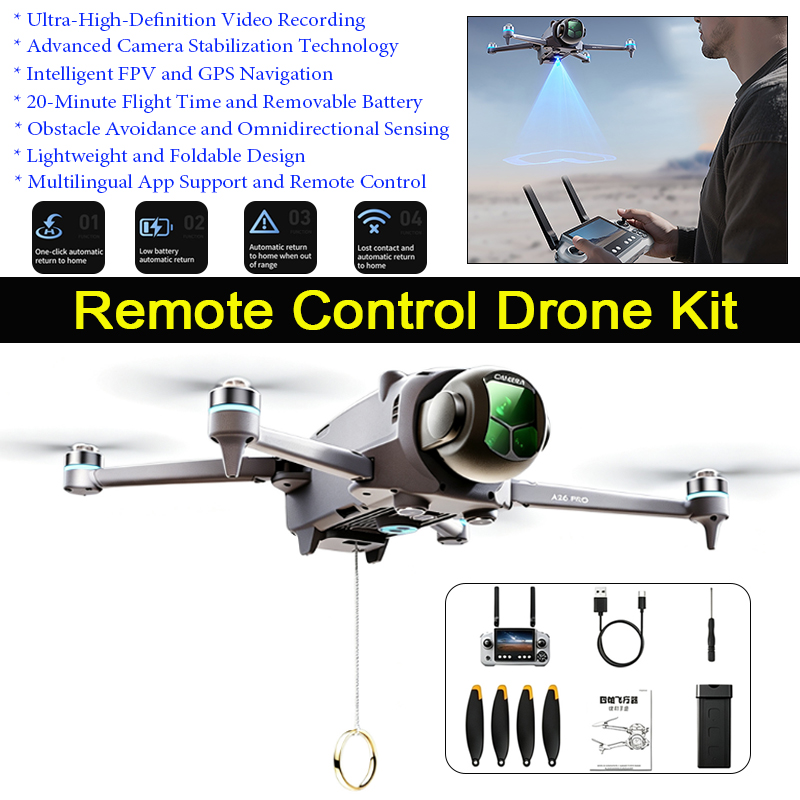 A26 Pro GPS Drone with 4.5-inc - đánh giá và giá Drone Mapping